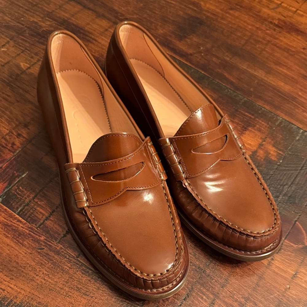 J. Crew Brown Leather Loafers